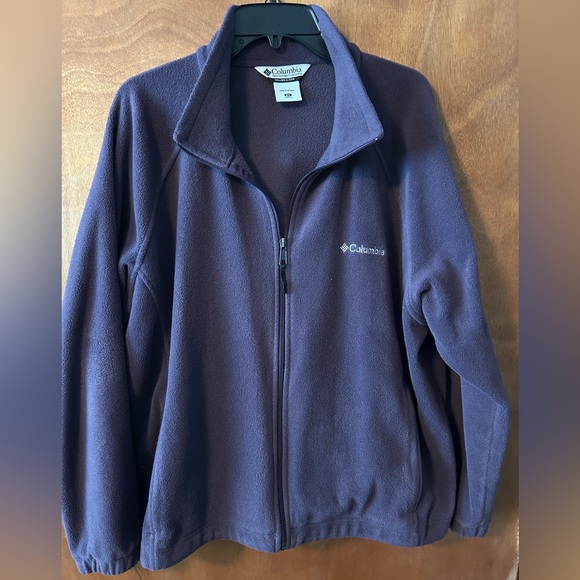 Columbia Dark Purple Fleece Jacket - Picture 1 of 5